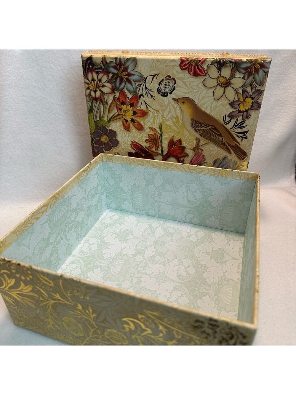 Floral and Bird Decorative Storage Boxes x2 - Picture 4 of 4